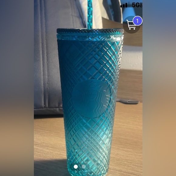 Starbucks Ombre Jade Jeweled Cup Crystal Bling Tumbler Cold Venti 24oz New 2023 - Picture 13 of 15